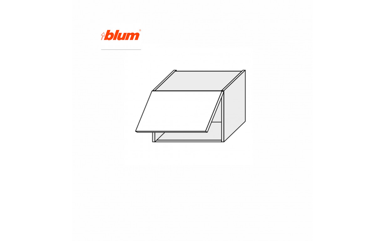 Кухонна секція Міленіум WG верхня 50В/360 1дв Aventos Pro Blum - Фото